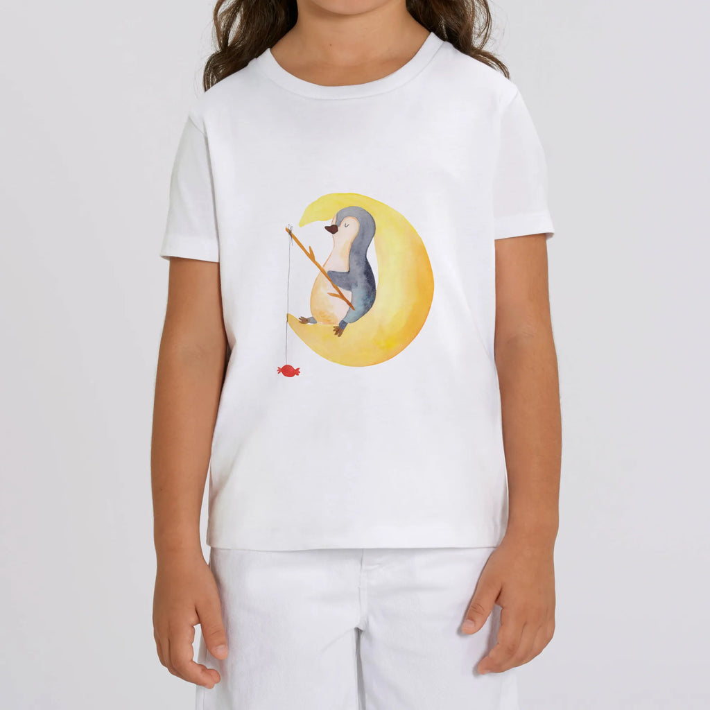 Organic Kinder T-Shirt Pinguin Mond Kinder T-Shirt, Kinder T-Shirt Mädchen, Kinder T-Shirt Jungen, Pinguin, Pinguine, Spruch, schlafen, Nachtruhe, Einschlafen, Schlafzimmer, Schlafstörungen, Gästezimmer