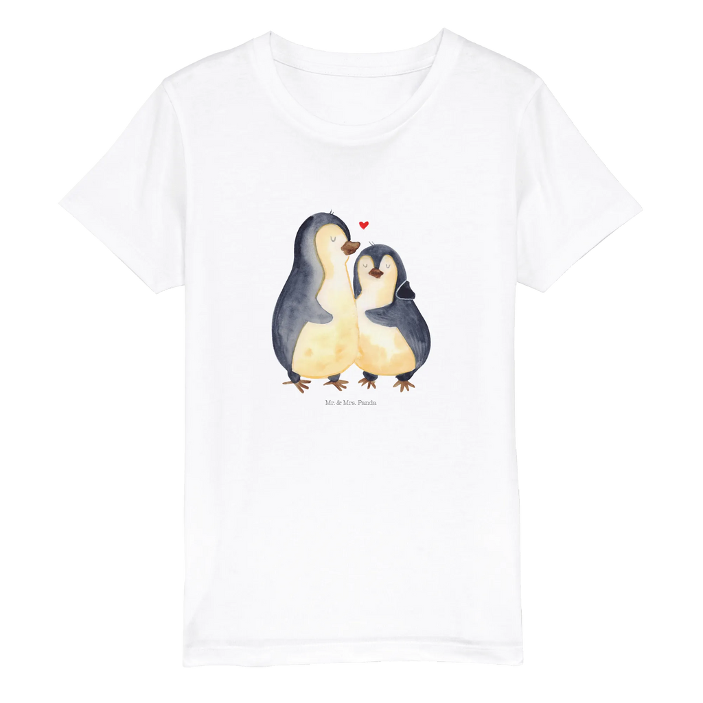 Organic Kinder T-Shirt Pinguin umarmen Kinder T-Shirt, Kinder T-Shirt Mädchen, Kinder T-Shirt Jungen, Pinguin, Liebe, Liebespaar, Liebesbeweis, Liebesgeschenk, Verlobung, Jahrestag, Hochzeitstag, Hochzeit, Hochzeitsgeschenk