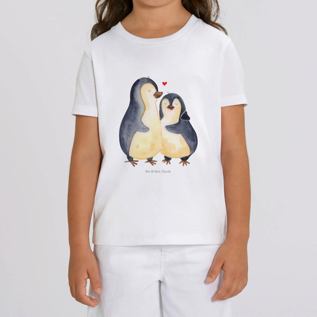 Organic Kinder T-Shirt Pinguin umarmen Kinder T-Shirt, Kinder T-Shirt Mädchen, Kinder T-Shirt Jungen, Pinguin, Liebe, Liebespaar, Liebesbeweis, Liebesgeschenk, Verlobung, Jahrestag, Hochzeitstag, Hochzeit, Hochzeitsgeschenk