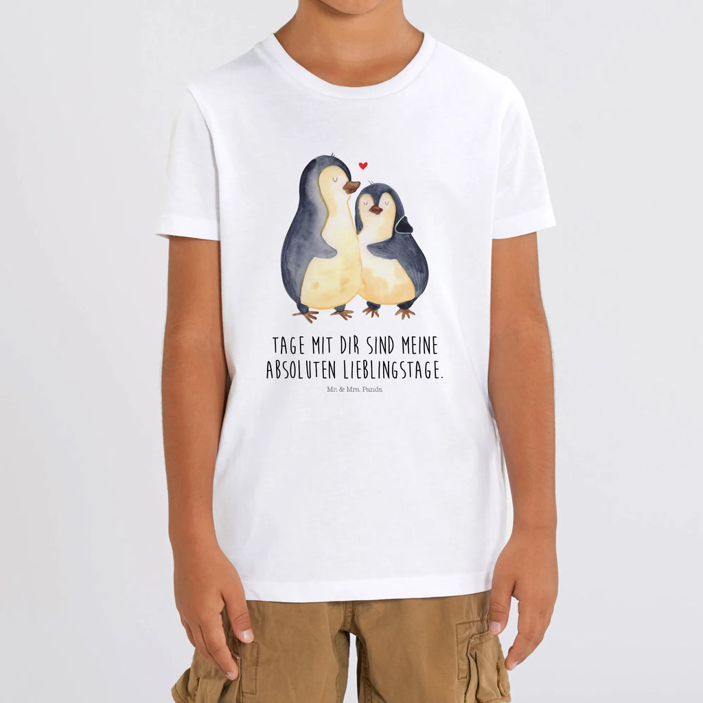 Organic Kinder T-Shirt Pinguin umarmen Kinder T-Shirt, Kinder T-Shirt Mädchen, Kinder T-Shirt Jungen, Pinguin, Liebe, Liebespaar, Liebesbeweis, Liebesgeschenk, Verlobung, Jahrestag, Hochzeitstag, Hochzeit, Hochzeitsgeschenk