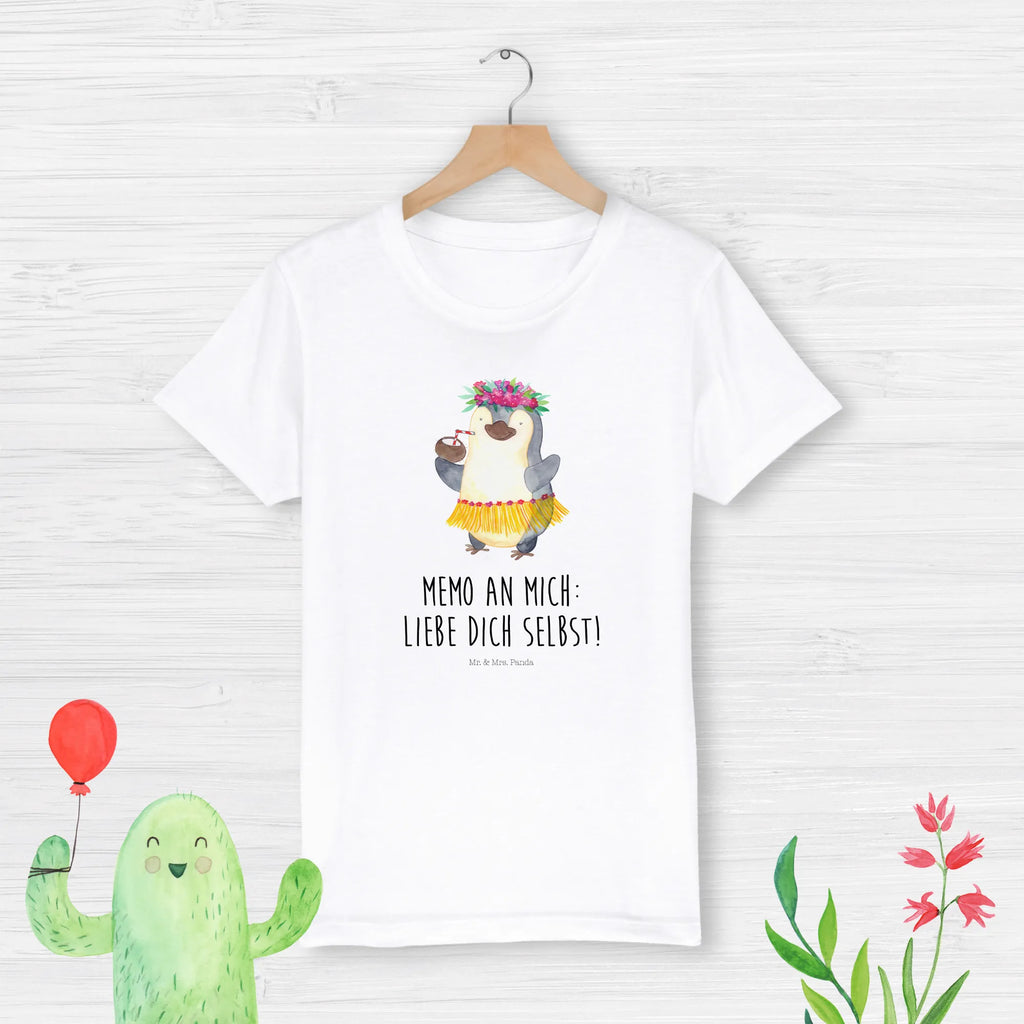 Organic Kinder T-Shirt Pinguin Kokosnuss Kinder T-Shirt, Kinder T-Shirt Mädchen, Kinder T-Shirt Jungen, Pinguin, Aloha, Hawaii, Urlaub, Kokosnuss, Pinguine