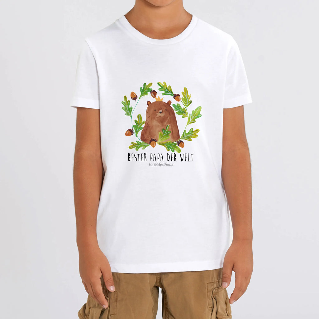 Organic Kinder T-Shirt Bär König Kinder T-Shirt, Kinder T-Shirt Mädchen, Kinder T-Shirt Jungen, Bär, Teddy, Teddybär, Papa, Papa Bär, bester Vater, bester Papa, weltbester Papa, Vatertag, Vater, Dad, Daddy, Papi