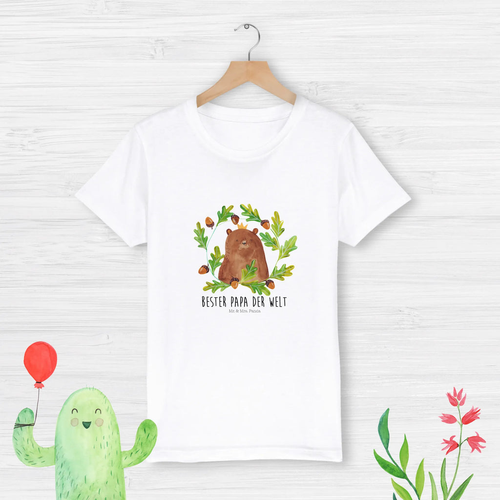 Organic Kinder T-Shirt Bär König Kinder T-Shirt, Kinder T-Shirt Mädchen, Kinder T-Shirt Jungen, Bär, Teddy, Teddybär, Papa, Papa Bär, bester Vater, bester Papa, weltbester Papa, Vatertag, Vater, Dad, Daddy, Papi