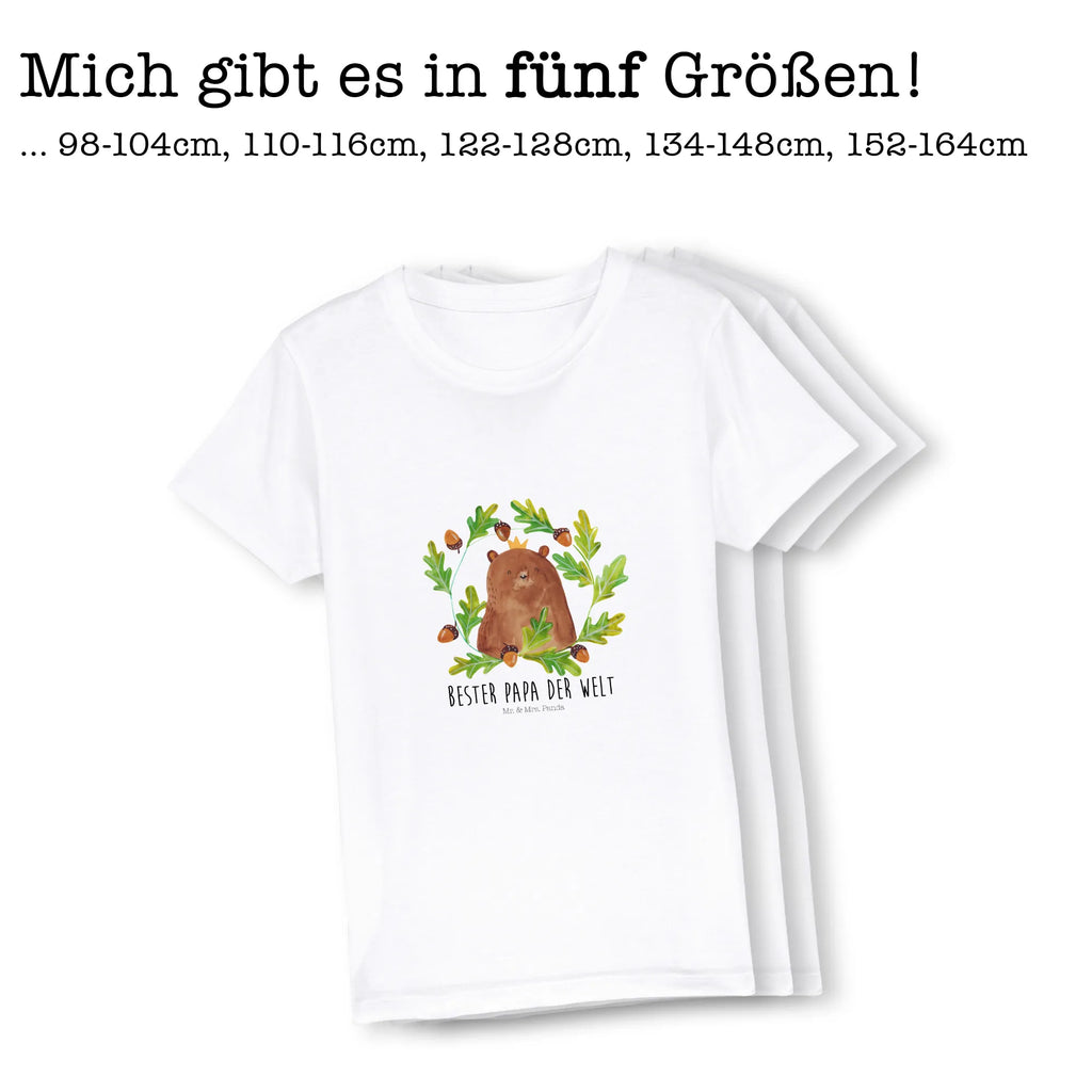 Organic Kinder T-Shirt Bär König Kinder T-Shirt, Kinder T-Shirt Mädchen, Kinder T-Shirt Jungen, Bär, Teddy, Teddybär, Papa, Papa Bär, bester Vater, bester Papa, weltbester Papa, Vatertag, Vater, Dad, Daddy, Papi