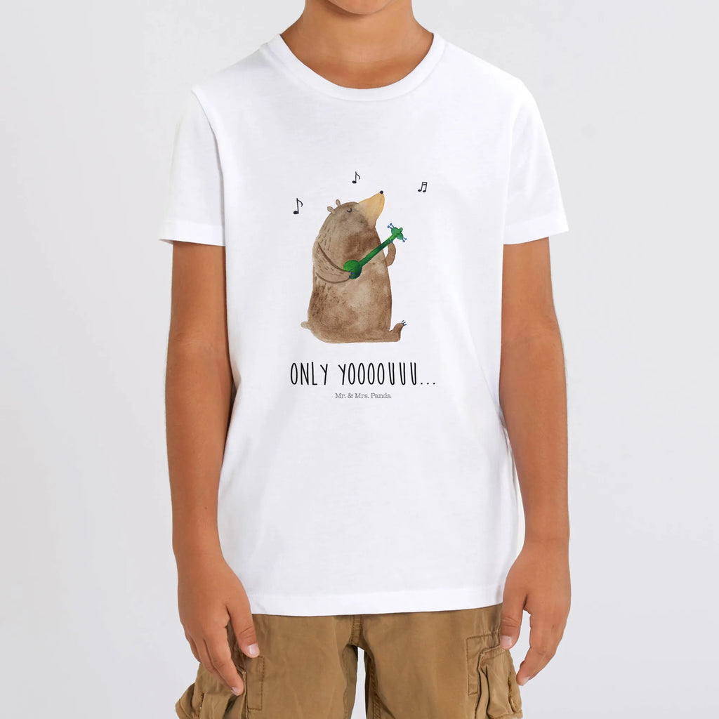 Organic Kids T-Shirt bear guitar Kinder T-Shirt, Kinder T-Shirt Mädchen, Kinder T-Shirt Jungen, Bär, Teddy, Teddybär