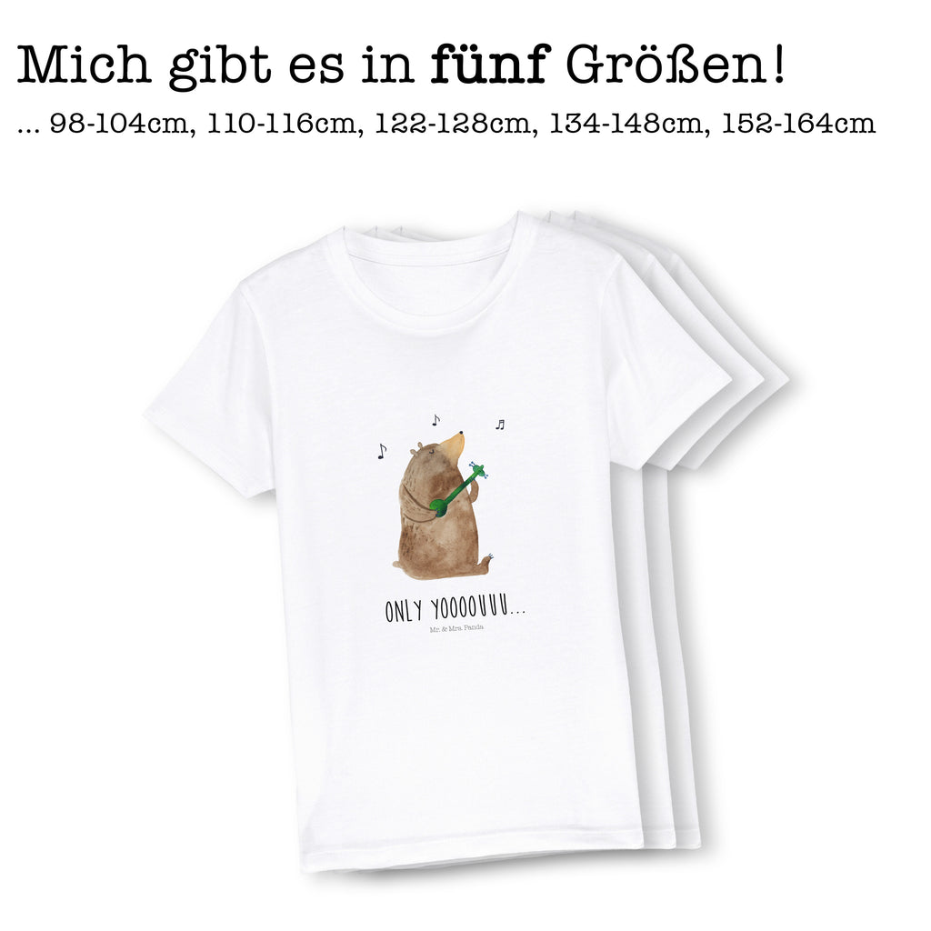 Organic Kinder T-Shirt Bär Gitarre Kinder T-Shirt, Kinder T-Shirt Mädchen, Kinder T-Shirt Jungen, Bär, Teddy, Teddybär