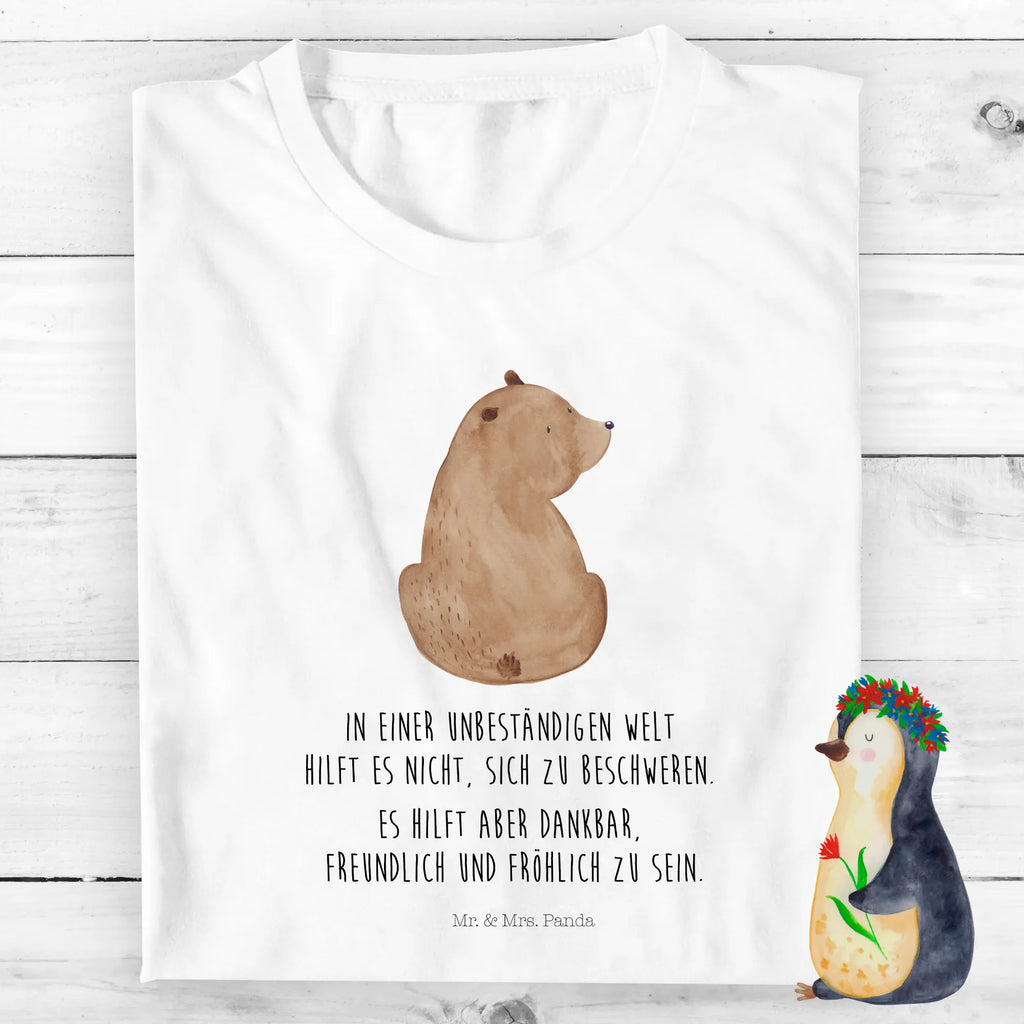 Organic Kinder T-Shirt Bär Schulterblick Kinder T-Shirt, Kinder T-Shirt Mädchen, Kinder T-Shirt Jungen, Bär, Teddy, Teddybär, Selbstachtung, Weltansicht, Motivation, Bären, Bärenliebe, Weisheit