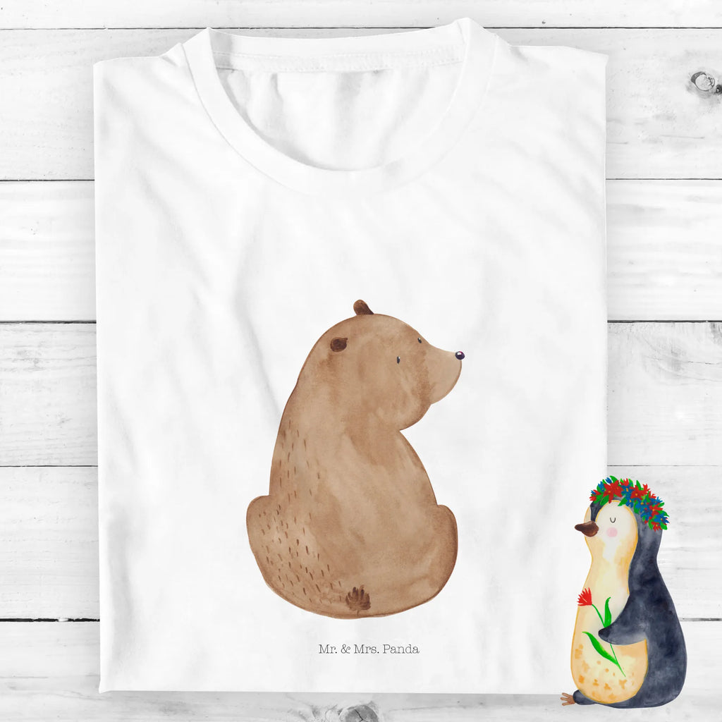 Organic Kinder T-Shirt Bär Schulterblick Kinder T-Shirt, Kinder T-Shirt Mädchen, Kinder T-Shirt Jungen, Bär, Teddy, Teddybär, Selbstachtung, Weltansicht, Motivation, Bären, Bärenliebe, Weisheit