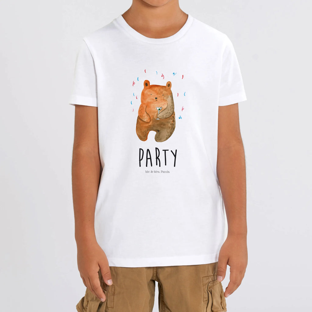 Organic Kids T-Shirt bear party Kinder T-Shirt, Kinder T-Shirt Mädchen, Kinder T-Shirt Jungen, Bär, Teddy, Teddybär, Geburtstag, Geburtstagsgeschenk, Geschenk, Party, Feiern, Abfeiern, Mitbringsel, Gute Laune, Lustig