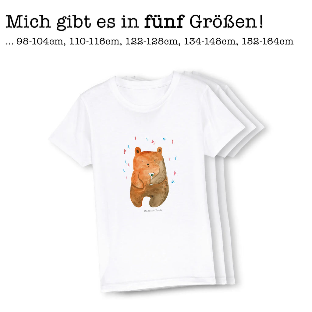 Organic Kids T-Shirt bear party Kinder T-Shirt, Kinder T-Shirt Mädchen, Kinder T-Shirt Jungen, Bär, Teddy, Teddybär, Geburtstag, Geburtstagsgeschenk, Geschenk, Party, Feiern, Abfeiern, Mitbringsel, Gute Laune, Lustig