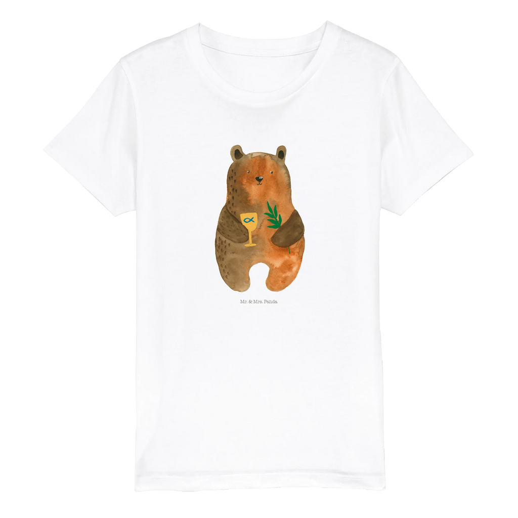 Organic Kids T-Shirt bear confirmation Kinder T-Shirt, Kinder T-Shirt Mädchen, Kinder T-Shirt Jungen, Bär, Teddy, Teddybär, Konfirmation, Kirche, evangelisch, Gottesdienst