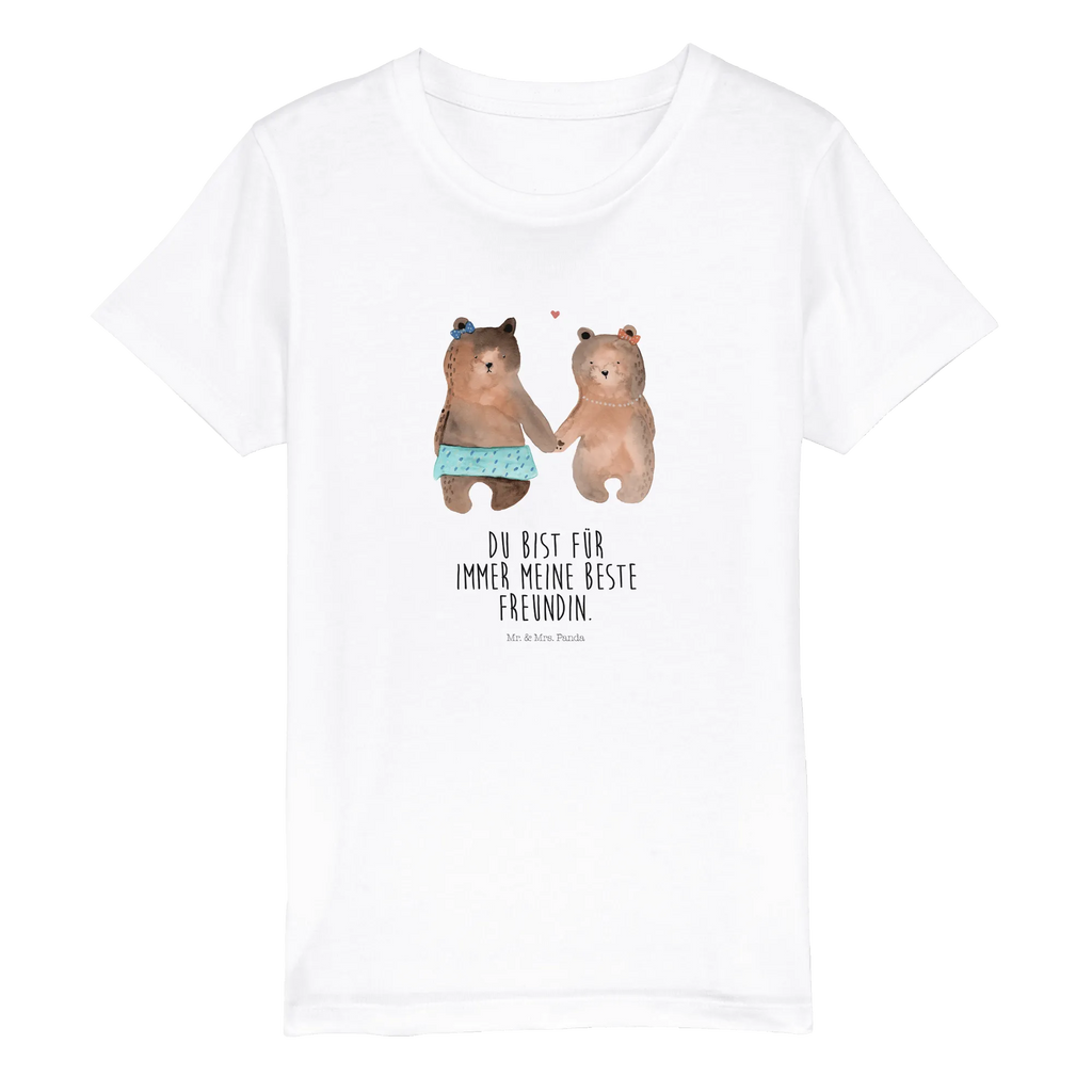 Organic Kinder T-Shirt Bär Freundin Kinder T-Shirt, Kinder T-Shirt Mädchen, Kinder T-Shirt Jungen, Bär, Teddy, Teddybär, Bär Freundin Beste Freund Liebe Liebesbeweis Verliebt Kumpel Kumpeliene