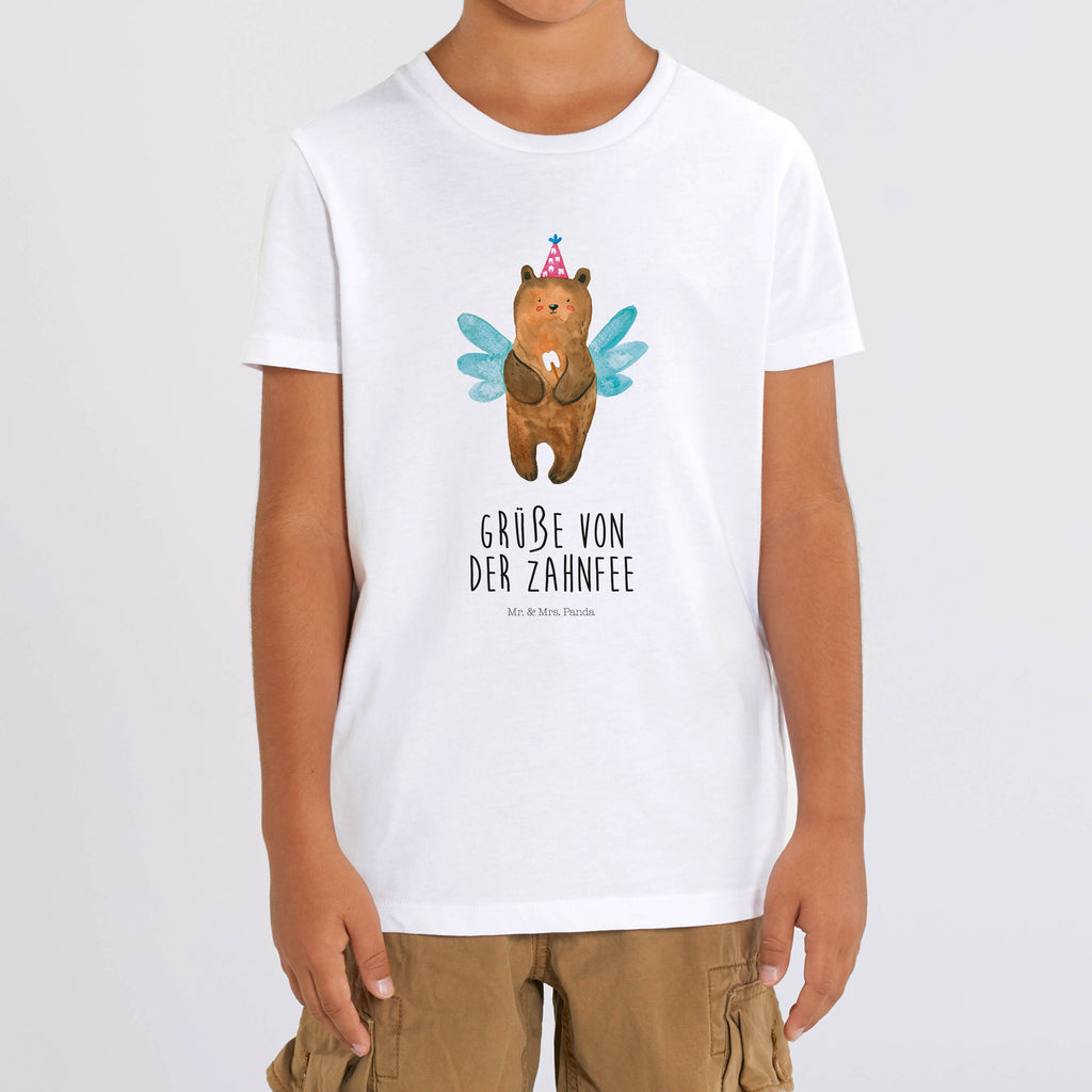 Organic Kinder T-Shirt Zahnfee Bär Kinder T-Shirt, Kinder T-Shirt Mädchen, Kinder T-Shirt Jungen, Bär, Teddy, Teddybär, Zahnfee, Fee, Milchzahn, Erster Zahn