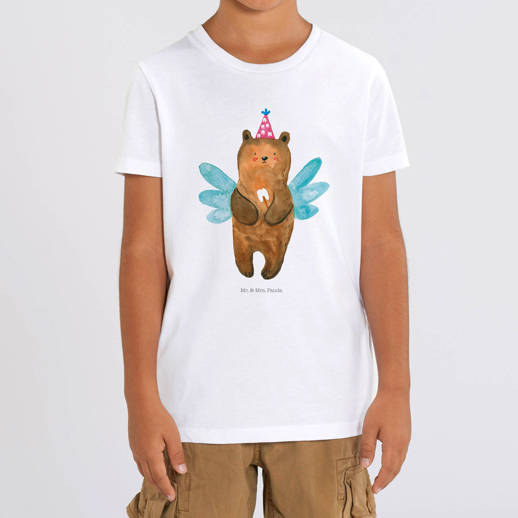 Organic Kinder T-Shirt Zahnfee Bär Kinder T-Shirt, Kinder T-Shirt Mädchen, Kinder T-Shirt Jungen, Bär, Teddy, Teddybär, Zahnfee, Fee, Milchzahn, Erster Zahn