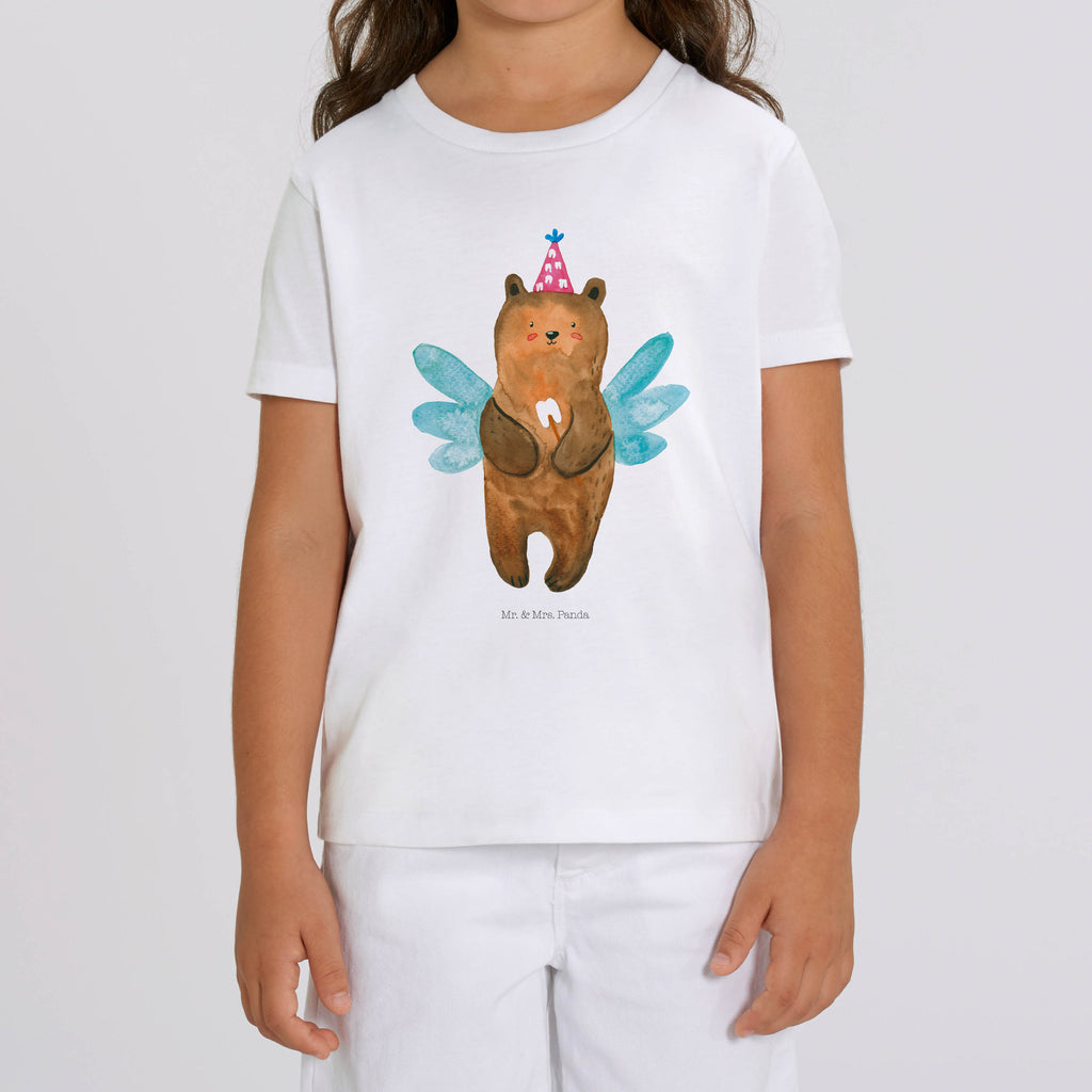 Organic Kinder T-Shirt Zahnfee Bär Kinder T-Shirt, Kinder T-Shirt Mädchen, Kinder T-Shirt Jungen, Bär, Teddy, Teddybär, Zahnfee, Fee, Milchzahn, Erster Zahn