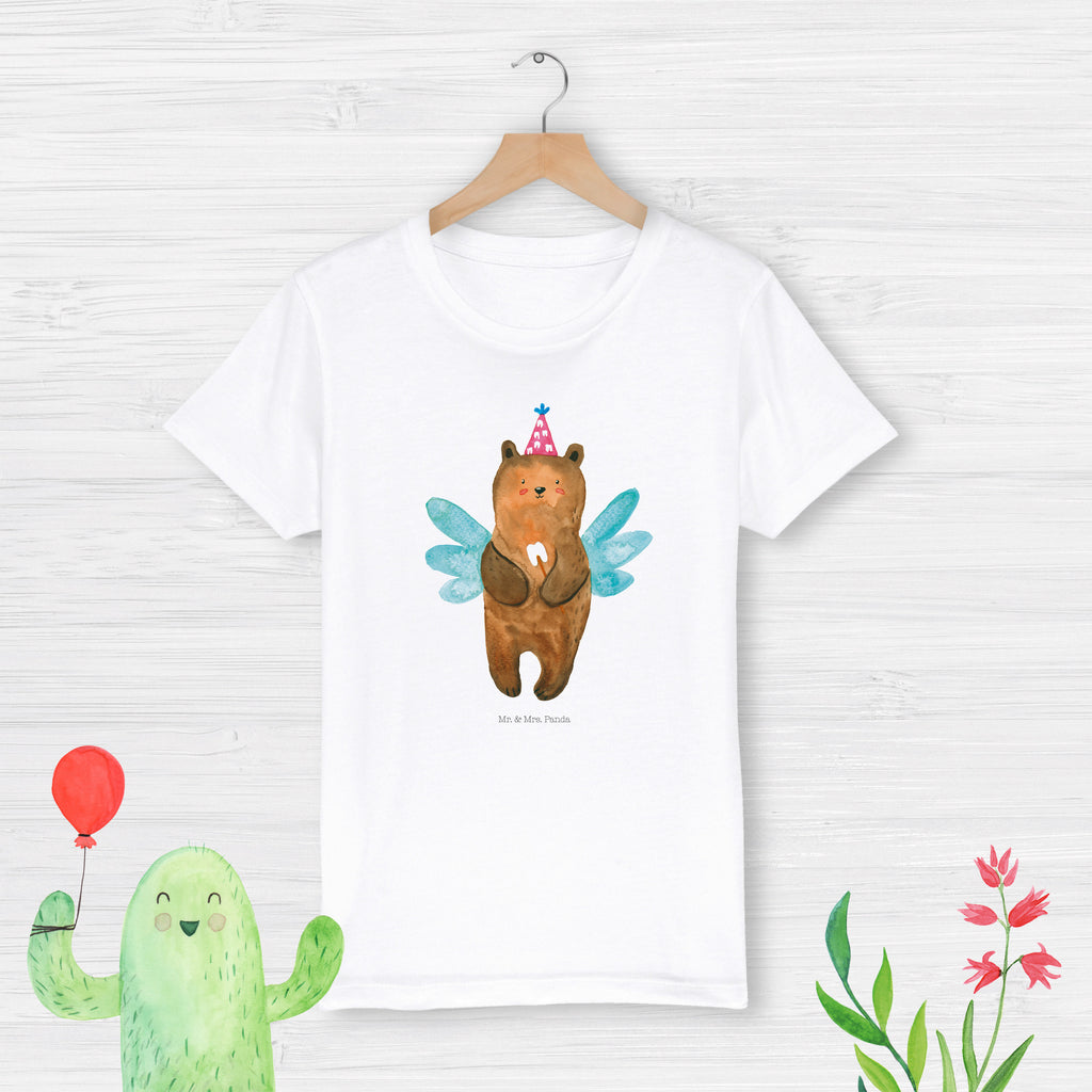 Organic Kinder T-Shirt Zahnfee Bär Kinder T-Shirt, Kinder T-Shirt Mädchen, Kinder T-Shirt Jungen, Bär, Teddy, Teddybär, Zahnfee, Fee, Milchzahn, Erster Zahn