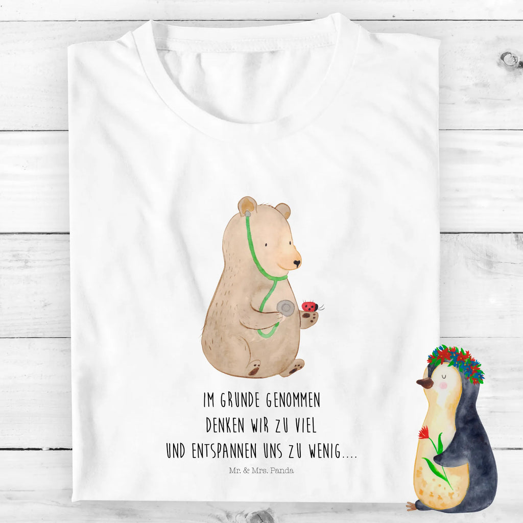 Organic Kinder T-Shirt Bär Arzt Kinder T-Shirt, Kinder T-Shirt Mädchen, Kinder T-Shirt Jungen, Bär, Teddy, Teddybär, Arzt, Ärztin, Doktor, Professor, Doktorin, Professorin