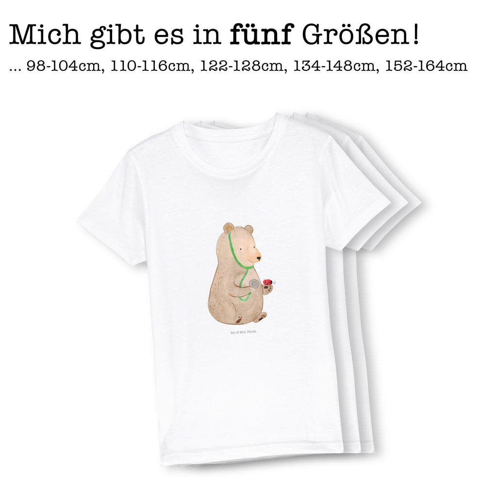 Organic Kinder T-Shirt Bär Arzt Kinder T-Shirt, Kinder T-Shirt Mädchen, Kinder T-Shirt Jungen, Bär, Teddy, Teddybär, Arzt, Ärztin, Doktor, Professor, Doktorin, Professorin