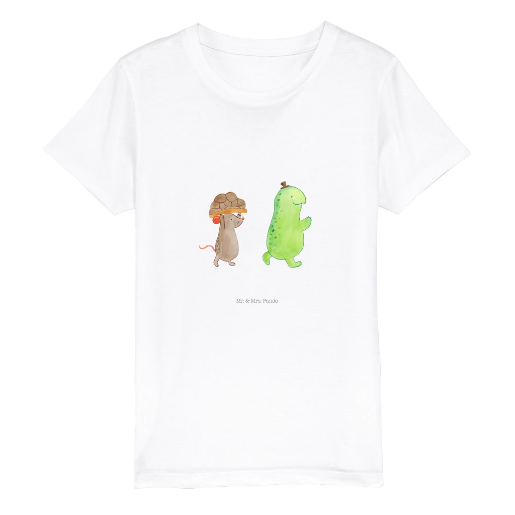 Organic Kinder T-Shirt Schildkröte & Maus Kinder T-Shirt, Kinder T-Shirt Mädchen, Kinder T-Shirt Jungen, Schildkröte, Maus, Freunde, Freundinnen, beste Freunde, beste Freundinnen