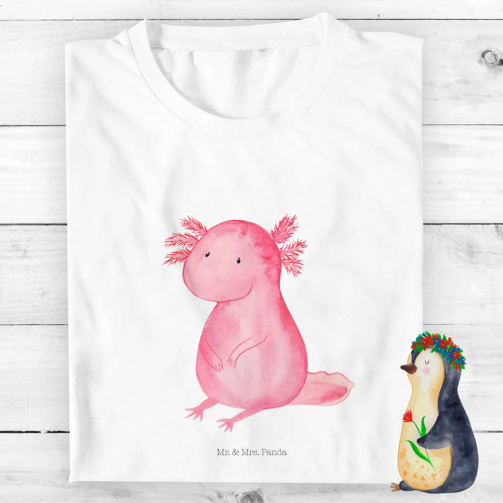 Organic Kinder T-Shirt Axolotl Kinder T-Shirt, Kinder T-Shirt Mädchen, Kinder T-Shirt Jungen, Axolotl, Molch, Axolot, vergnügt, fröhlich, zufrieden, Lebensstil, Weisheit, Lebensweisheit, Liebe, Freundin