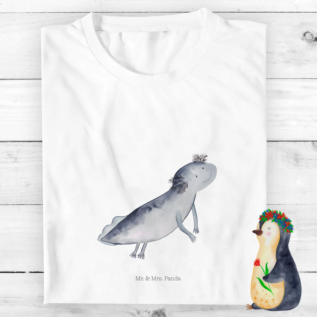 Organic Kinder T-Shirt Axolotl Schwimmen Kinder T-Shirt, Kinder T-Shirt Mädchen, Kinder T-Shirt Jungen, Axolotl, Molch, Axolot, Schwanzlurch, Lurch, Lurche, Problem, Probleme, Lösungen, Motivation