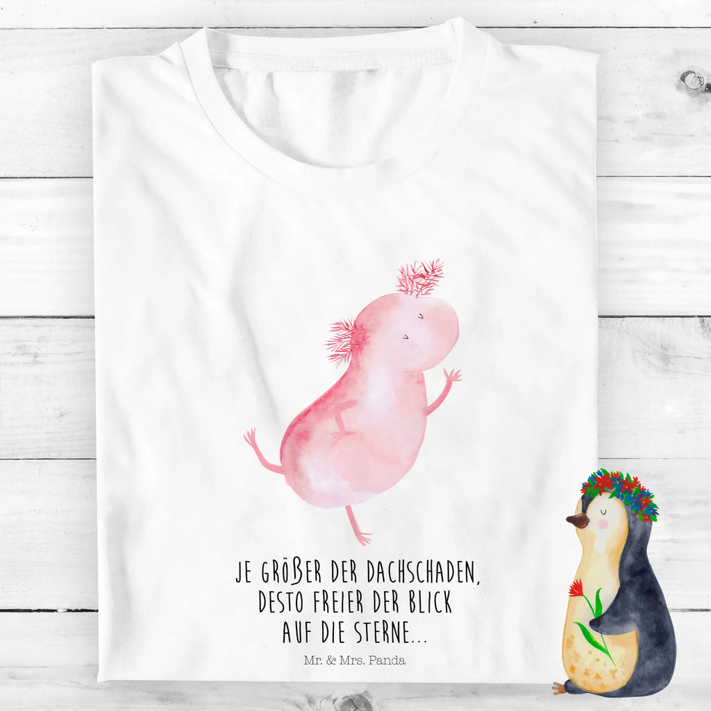 Organic Kinder T-Shirt Axolotl tanzt Kinder T-Shirt, Kinder T-Shirt Mädchen, Kinder T-Shirt Jungen, Axolotl, Molch, Axolot, Schwanzlurch, Lurch, Lurche, Dachschaden, Sterne, verrückt, Freundin, beste Freundin