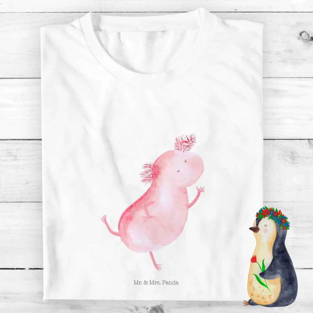 Organic Kinder T-Shirt Axolotl tanzt Kinder T-Shirt, Kinder T-Shirt Mädchen, Kinder T-Shirt Jungen, Axolotl, Molch, Axolot, Schwanzlurch, Lurch, Lurche, Dachschaden, Sterne, verrückt, Freundin, beste Freundin