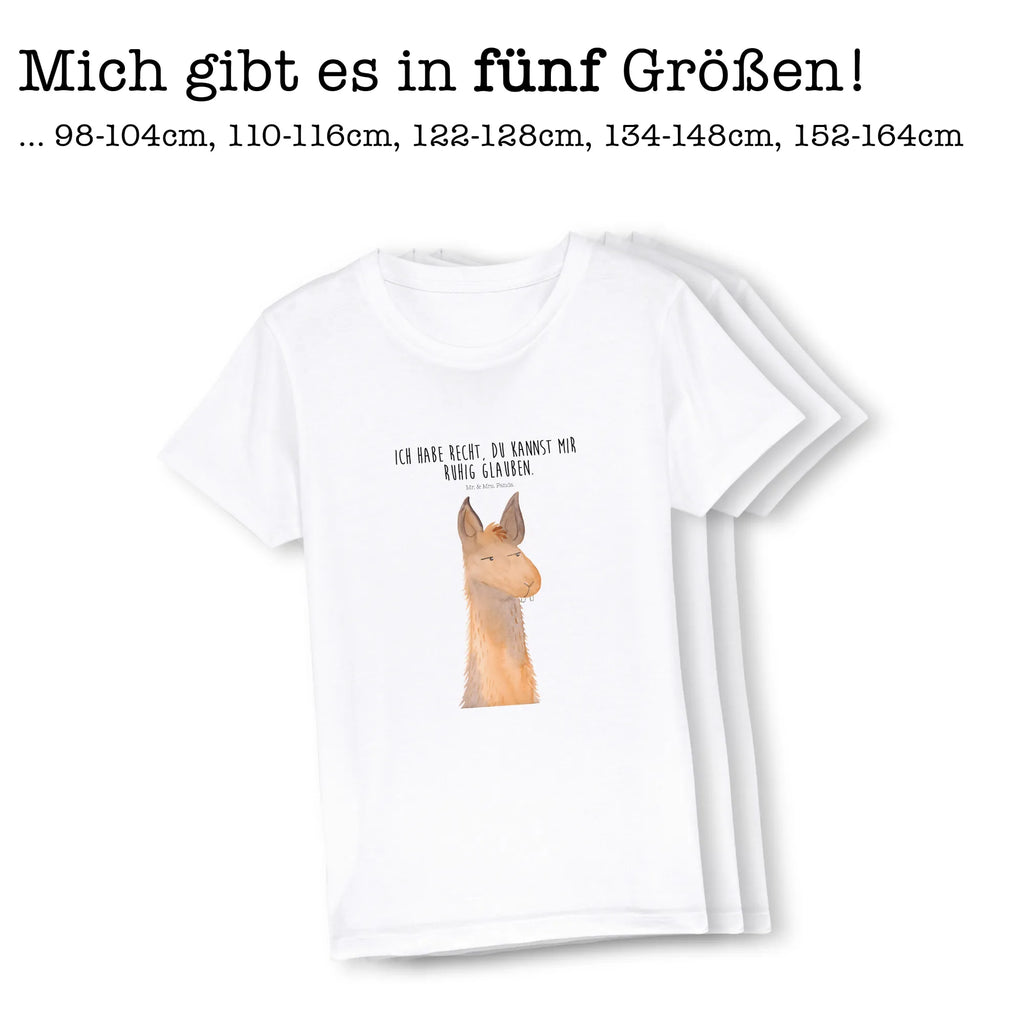 Organic Kinder T-Shirt Lamakopf genervt Kinder T-Shirt, Kinder T-Shirt Mädchen, Kinder T-Shirt Jungen, Lama, Alpaka, Lamas, Recht haben, genervt sein, Freundin, beste Freundin, Partnerin, Büro, Büroalltag, Chef, Chefin, Azubi