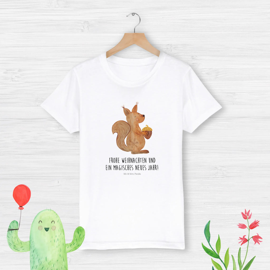 Organic Kinder T-Shirt Eichhörnchen Weihnachtszeit Kinder T-Shirt, Kinder T-Shirt Mädchen, Kinder T-Shirt Jungen, Winter, Weihnachten, Weihnachtsdeko, Nikolaus, Advent, Heiligabend, Wintermotiv, Frohe Weihnachten, Frohes neues Jahr, Guten Rutsch, Weihnachtsmotiv, Weihnachtsgruß, Neujahr, Vogel