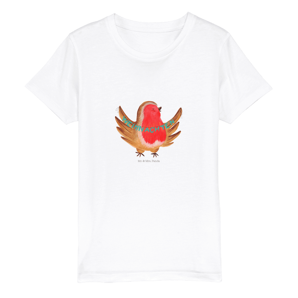 Organic Kinder T-Shirt Rotkehlchen Weihnachten Kinder T-Shirt, Kinder T-Shirt Mädchen, Kinder T-Shirt Jungen, Winter, Weihnachten, Weihnachtsdeko, Nikolaus, Advent, Heiligabend, Wintermotiv, Frohe Weihnachten, Weihnachtsmotiv, Weihnachtsgruß, Vogel, xmas