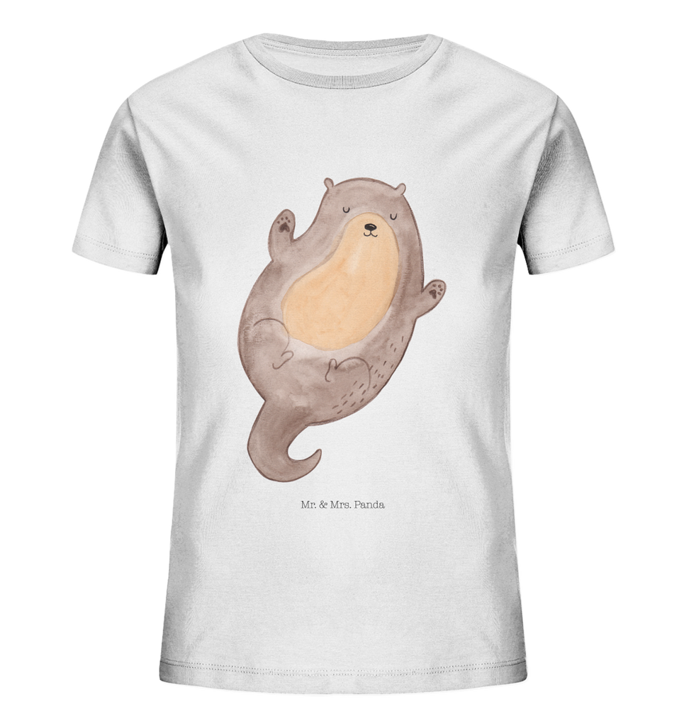 Organic Kinder T-Shirt Otter Umarmen Kinder T-Shirt, Kinder T-Shirt Mädchen, Kinder T-Shirt Jungen, Otter, Fischotter, Seeotter, Otter Seeotter See Otter