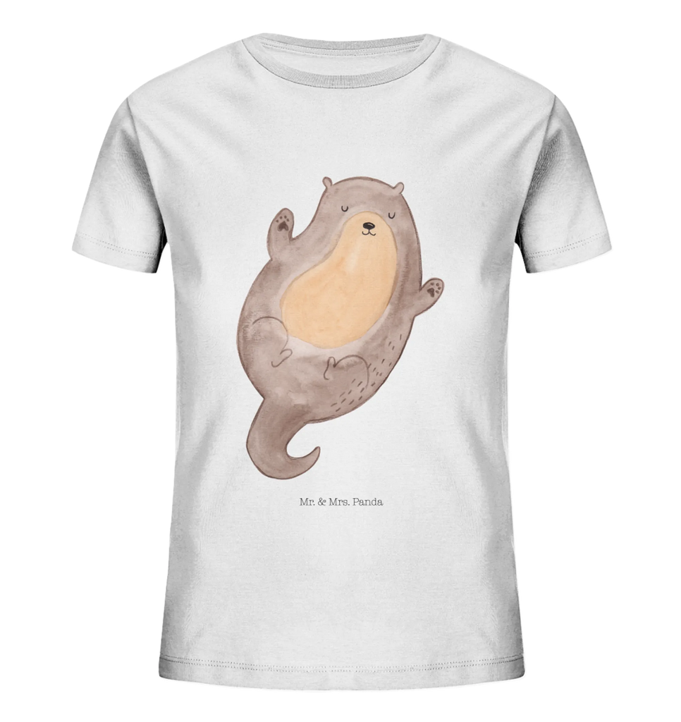 Organic Kinder T-Shirt Otter Umarmen Kinder T-Shirt, Kinder T-Shirt Mädchen, Kinder T-Shirt Jungen, Otter, Fischotter, Seeotter, Otter Seeotter See Otter