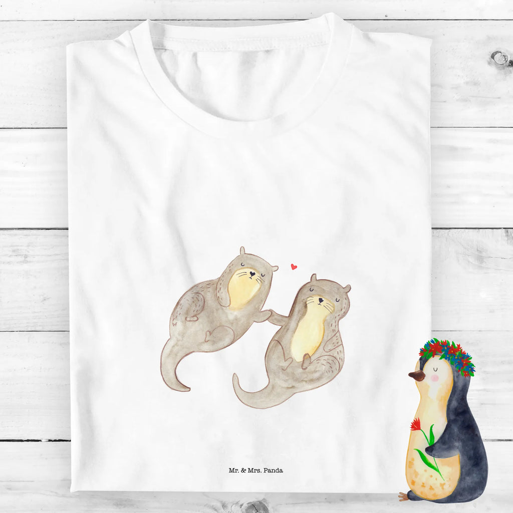 Organic Kinder T-Shirt Otter Hände halten Kinder T-Shirt, Kinder T-Shirt Mädchen, Kinder T-Shirt Jungen, Otter, Fischotter, Seeotter, Otter Seeotter See Otter