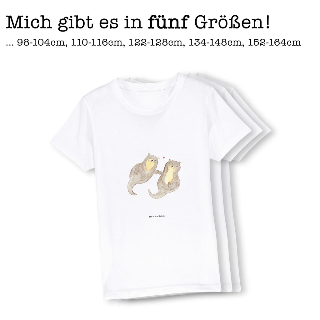 Organic Kinder T-Shirt Otter Hände halten Kinder T-Shirt, Kinder T-Shirt Mädchen, Kinder T-Shirt Jungen, Otter, Fischotter, Seeotter, Otter Seeotter See Otter