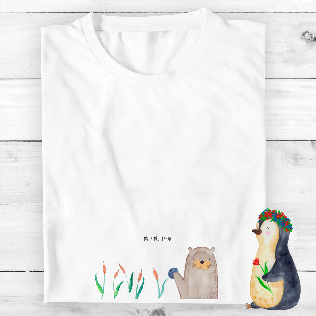 Organic Kinder T-Shirt Otter Stein Kinder T-Shirt, Kinder T-Shirt Mädchen, Kinder T-Shirt Jungen, Otter, Fischotter, Seeotter, Otter Seeotter See Otter