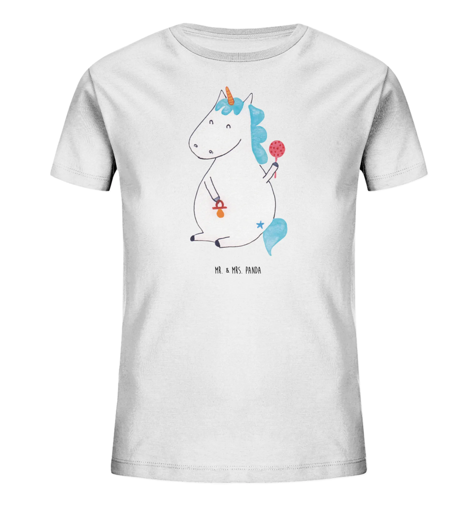 Organic Kinder T-Shirt Einhorn Baby Kinder T-Shirt, Kinder T-Shirt Mädchen, Kinder T-Shirt Jungen, Einhorn, Einhörner, Einhorn Deko, Pegasus, Unicorn, Mutter, Geburt, Geburtstag, erstes Kind, Baby, Babyglück, Nachwuchs, Eltern, Party, Kind, Schnuller