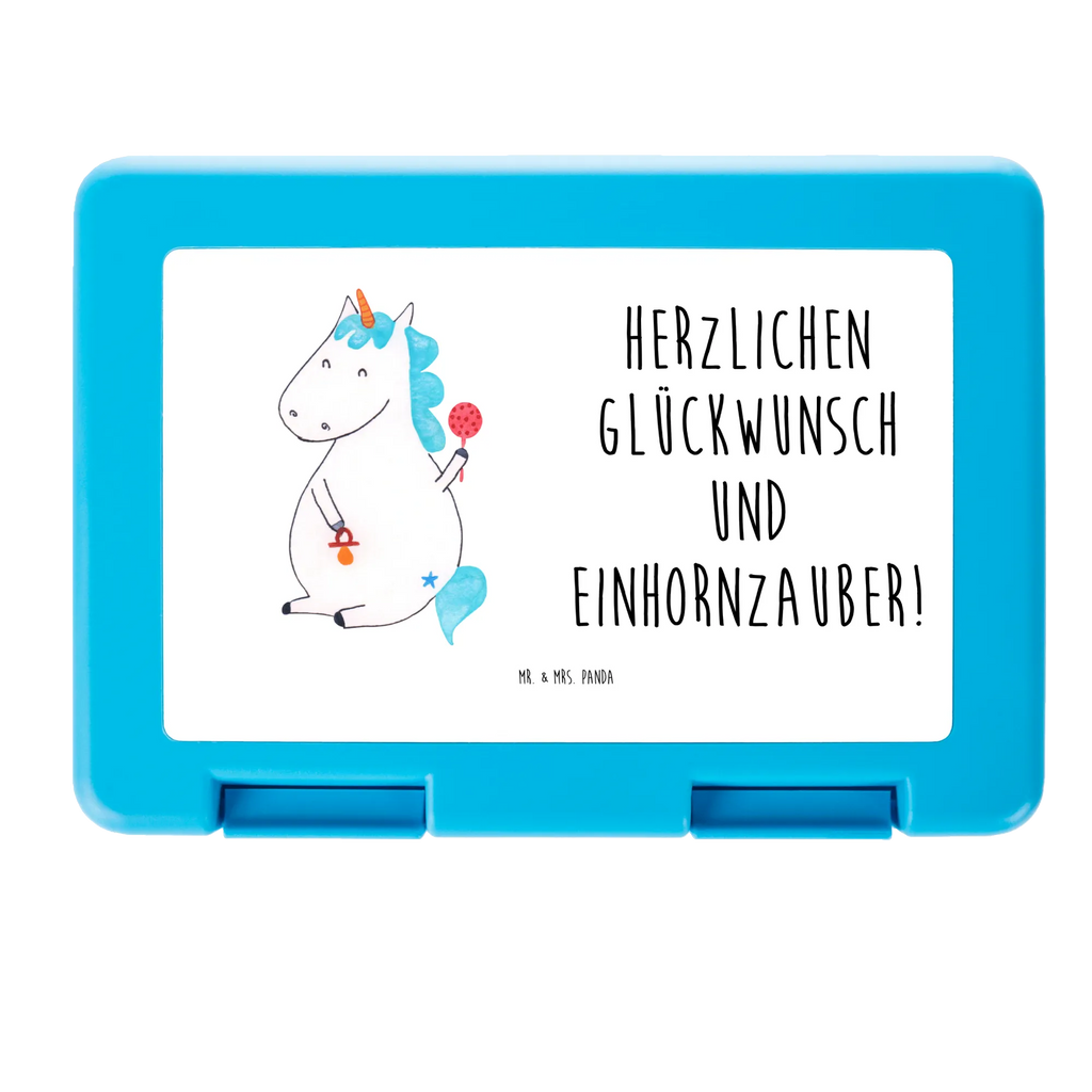 Brotdose Einhorn Baby Brotbox, Snackbox, Lunch box, Butterbrotdose, Brotzeitbox, Einhorn, Einhörner, Einhorn Deko, Pegasus, Unicorn, Mutter, Geburt, Geburtstag, erstes Kind, Baby, Babyglück, Nachwuchs, Eltern, Party, Kind, Schnuller