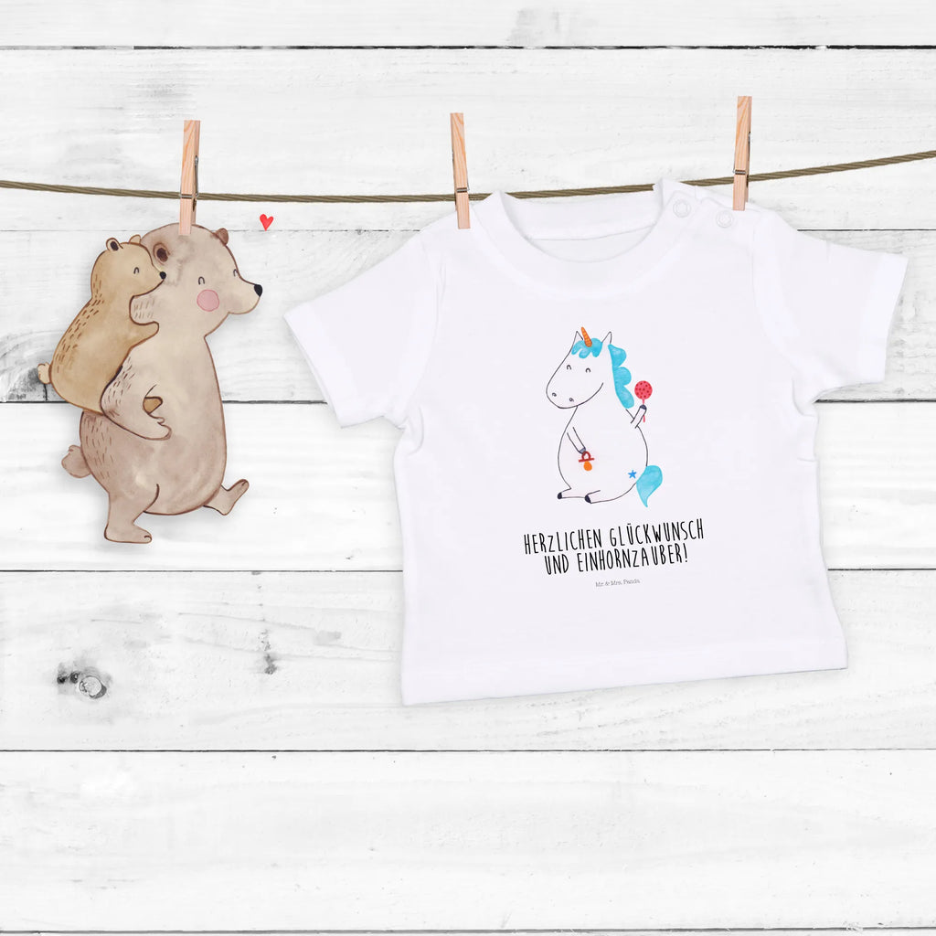 Organic Baby Shirt Einhorn Baby Baby T-Shirt, Jungen Baby T-Shirt, Mädchen Baby T-Shirt, Shirt, Einhorn, Einhörner, Einhorn Deko, Unicorn, Mutter, Geburt, Geburtstag, erstes Kind, Baby, Babyglück, Nachwuchs, Eltern, Party, Kind, Schnuller