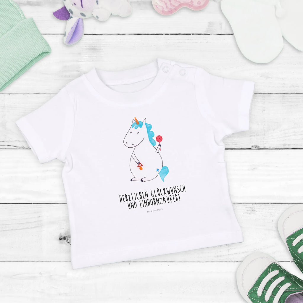 Organic Baby Shirt Einhorn Baby Baby T-Shirt, Jungen Baby T-Shirt, Mädchen Baby T-Shirt, Shirt, Einhorn, Einhörner, Einhorn Deko, Unicorn, Mutter, Geburt, Geburtstag, erstes Kind, Baby, Babyglück, Nachwuchs, Eltern, Party, Kind, Schnuller