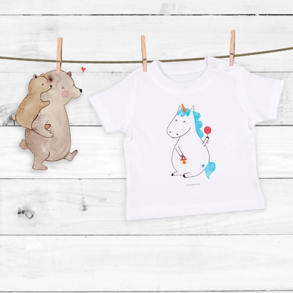 Organic Baby Shirt Einhorn Baby Baby T-Shirt, Jungen Baby T-Shirt, Mädchen Baby T-Shirt, Shirt, Einhorn, Einhörner, Einhorn Deko, Unicorn, Mutter, Geburt, Geburtstag, erstes Kind, Baby, Babyglück, Nachwuchs, Eltern, Party, Kind, Schnuller