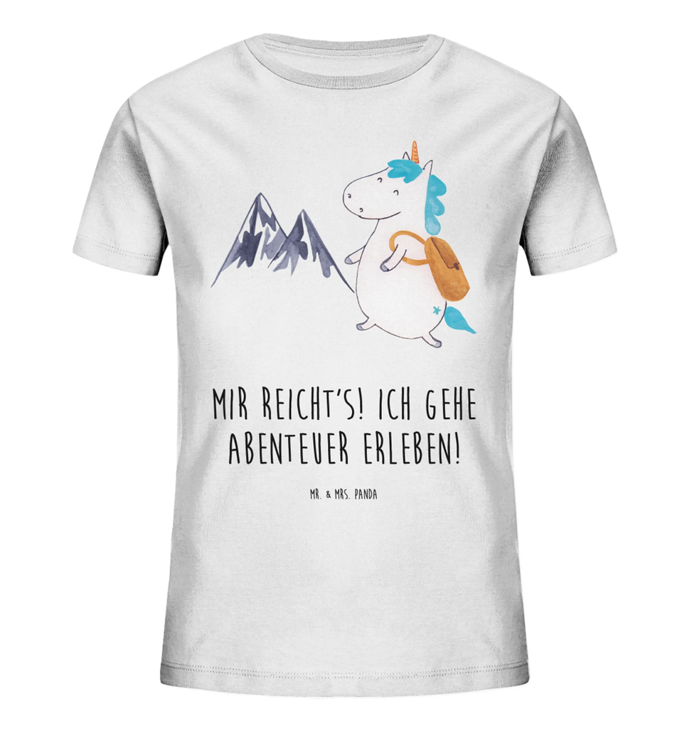 Organic Kinder T-Shirt Einhorn Bergsteiger Kinder T-Shirt, Kinder T-Shirt Mädchen, Kinder T-Shirt Jungen, Einhorn, Einhörner, Einhorn Deko, Unicorn, Bergsteiger, Abenteuer, Berge, Abenteurer, Weltenbummler, Weltreise, Reisen, Urlaub, Entdecker