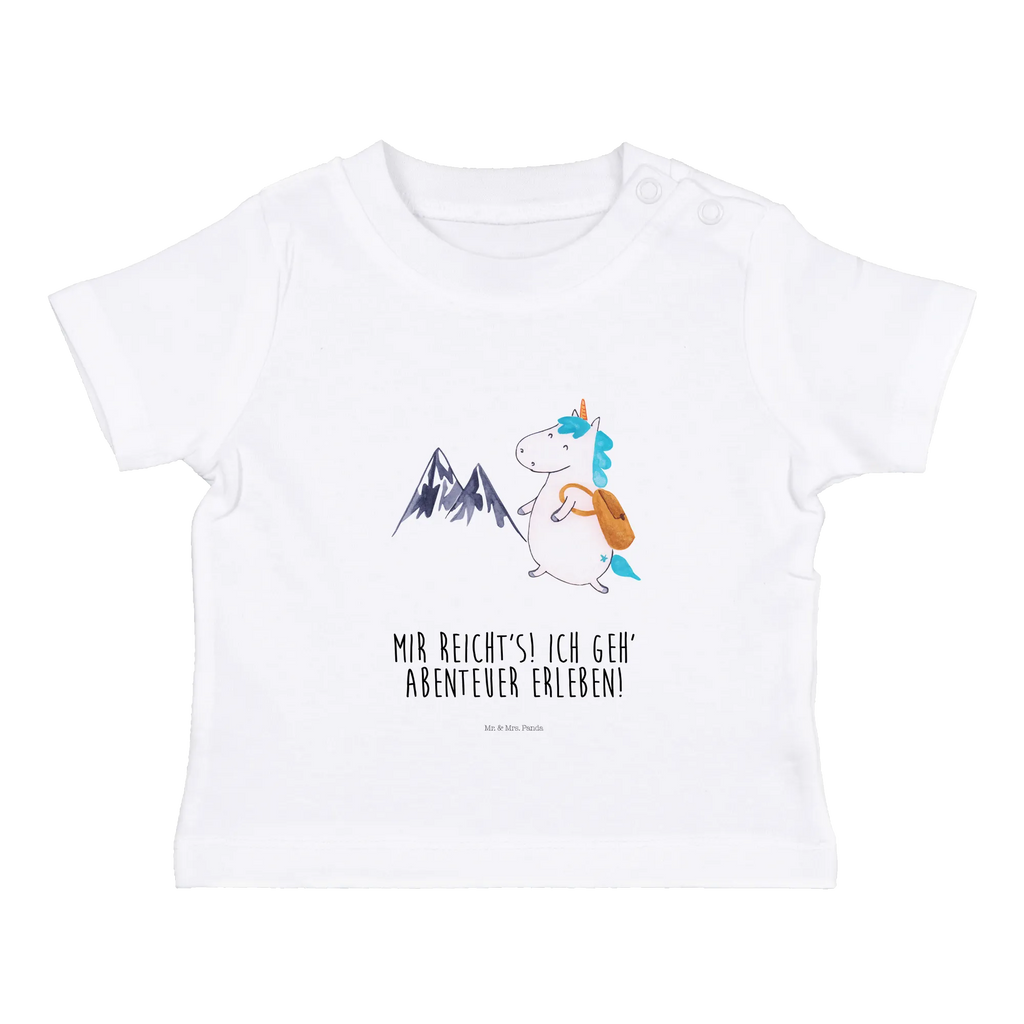 Organic Baby Shirt Einhorn Bergsteiger Baby T-Shirt, Jungen Baby T-Shirt, Mädchen Baby T-Shirt, Shirt, Einhorn, Einhörner, Einhorn Deko, Pegasus, Unicorn, Bergsteiger, Abenteuer, Berge, Abenteurer, Weltenbummler, Weltreise, Reisen, Urlaub, Entdecker