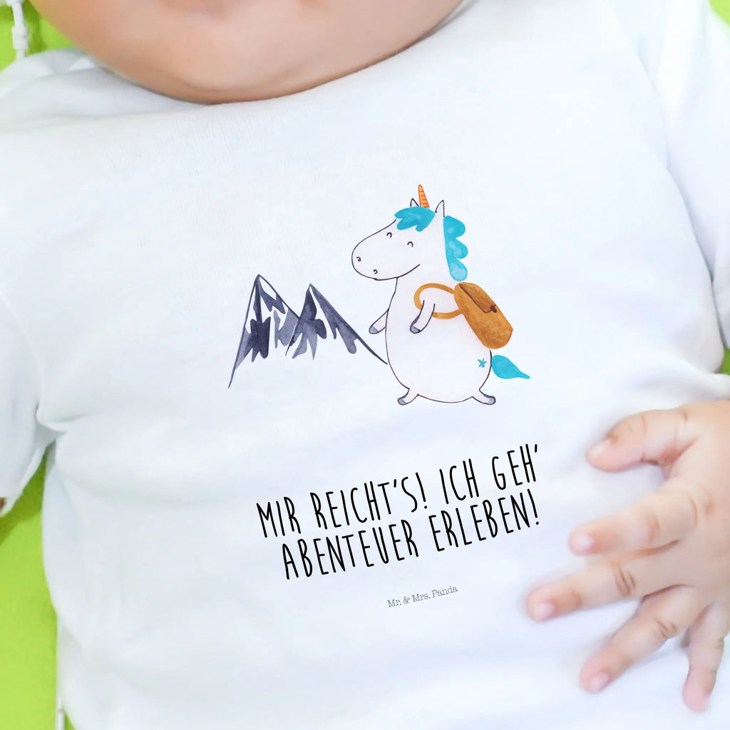 Organic Baby Shirt Einhorn Bergsteiger Baby T-Shirt, Jungen Baby T-Shirt, Mädchen Baby T-Shirt, Shirt, Einhorn, Einhörner, Einhorn Deko, Pegasus, Unicorn, Bergsteiger, Abenteuer, Berge, Abenteurer, Weltenbummler, Weltreise, Reisen, Urlaub, Entdecker