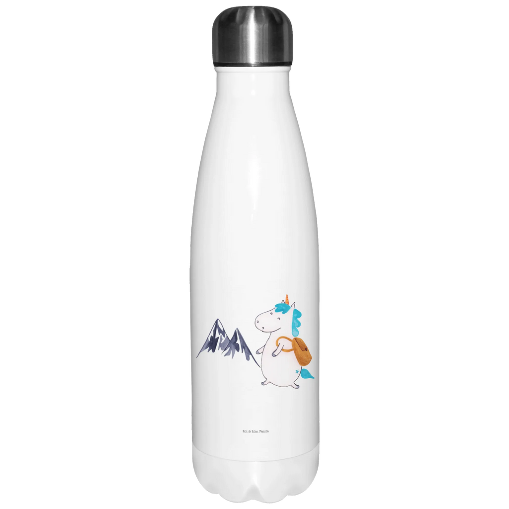 Thermosflasche Einhorn Bergsteiger Isolierflasche, Thermoflasche, Trinkflasche, Thermos, Edelstahl, Einhorn, Einhörner, Einhorn Deko, Unicorn, Bergsteiger, Abenteuer, Berge, Abenteurer, Weltenbummler, Weltreise, Reisen, Urlaub, Entdecker