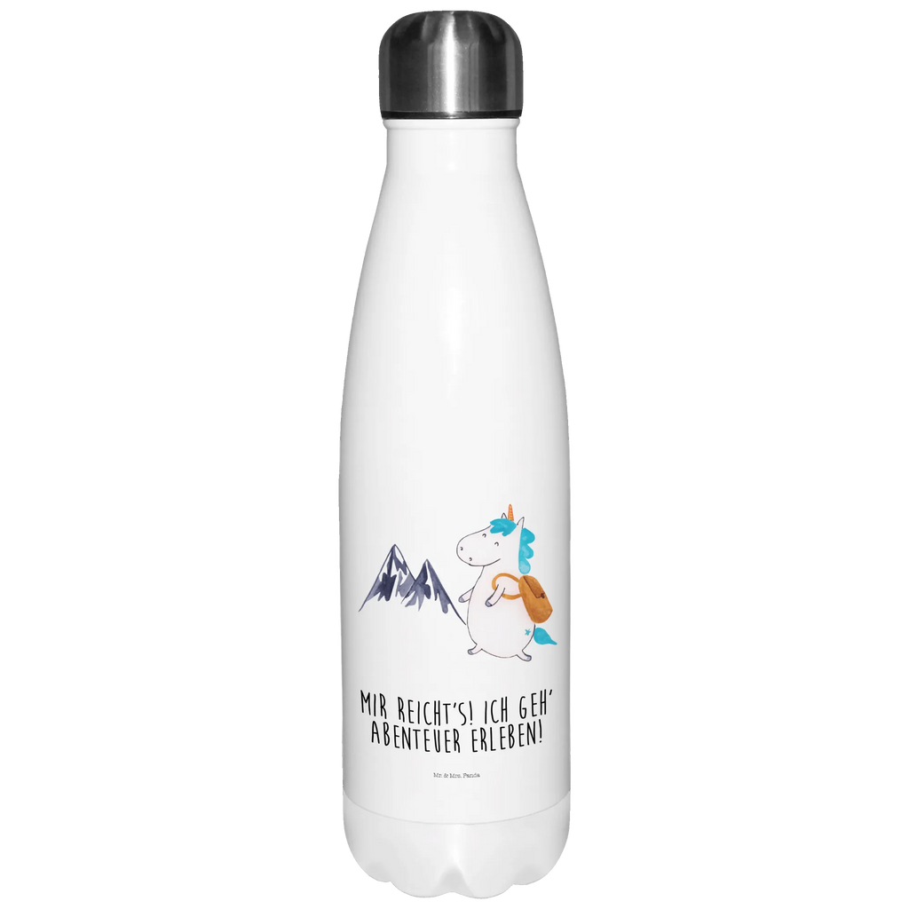 Thermosflasche Einhorn Bergsteiger Isolierflasche, Thermoflasche, Trinkflasche, Thermos, Edelstahl, Einhorn, Einhörner, Einhorn Deko, Unicorn, Bergsteiger, Abenteuer, Berge, Abenteurer, Weltenbummler, Weltreise, Reisen, Urlaub, Entdecker