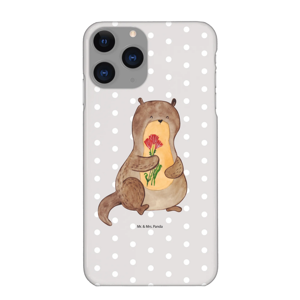 Handyhülle Otter Blumenstrauß Handyhülle, Handycover, Cover, Handy, Hülle, Iphone 10, Iphone X, Otter, Fischotter, Seeotter, Otter Seeotter See Otter