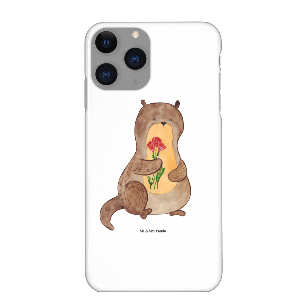 Handyhülle Otter Blumenstrauß Handyhülle, Handycover, Cover, Handy, Hülle, Iphone 10, Iphone X, Otter, Fischotter, Seeotter, Otter Seeotter See Otter