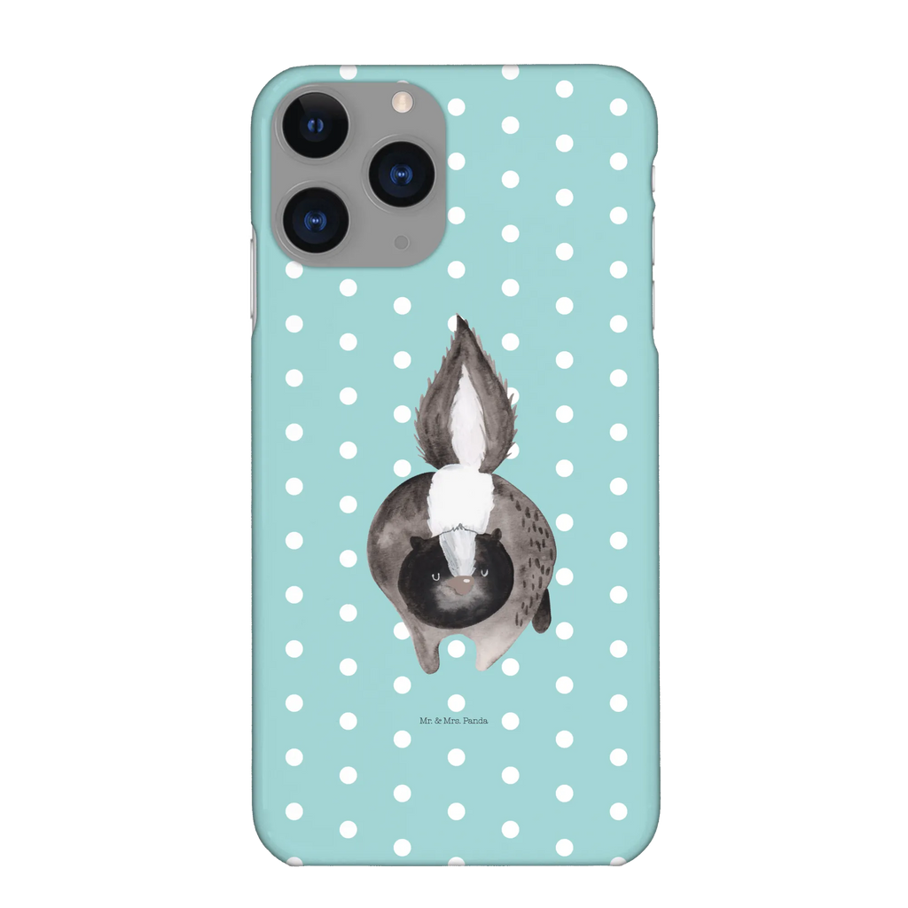 Handyhülle Stinktier Angriff Handyhülle, Handycover, Cover, Handy, Hülle, Iphone 10, Iphone X, Stinktier, Skunk, Wildtier, Raubtier, Stinker, Stinki, wütend, Drohung