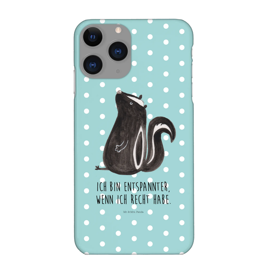 Handyhülle Stinktier Sitzen Handyhülle, Handycover, Cover, Handy, Hülle, Iphone 10, Iphone X, Stinktier, Skunk, Wildtier, Raubtier, Stinker, Stinki, Spruch, Büro, Recht, Besserwisser