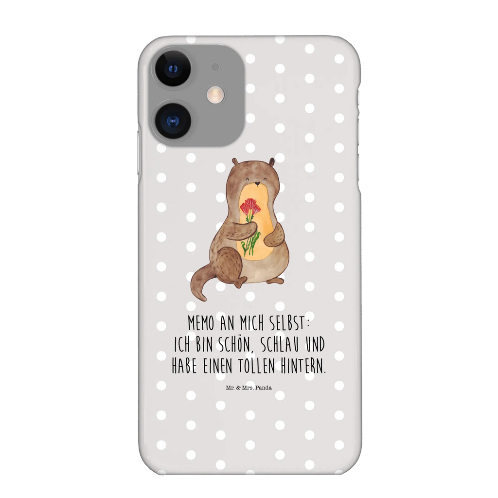 Handyhülle Otter Blumenstrauß Handyhülle, Handycover, Cover, Handy, Hülle, Iphone 10, Iphone X, Otter, Fischotter, Seeotter, Otter Seeotter See Otter